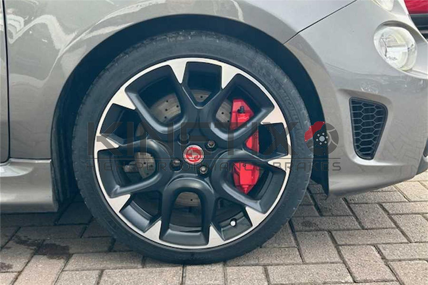 FOR ABARTH 500 COMPETIZIONE FRONT REAR DRILLED BRAKE DISCS BREMBO PADS 305m 240m
