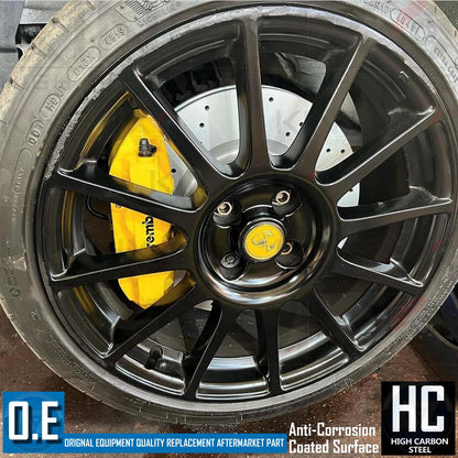 FOR ABARTH 500 595 COMPETIZIONE DRILLED FRONT BRAKE DISCS BREMBO PADS 305mm
