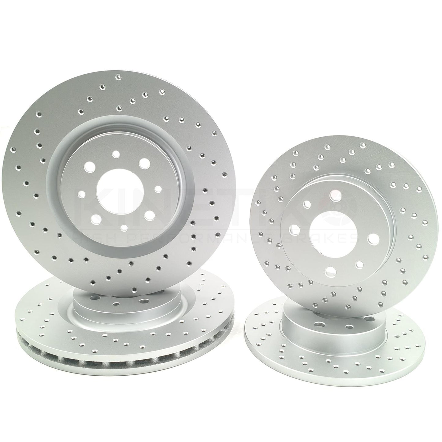 FOR ABARTH 500 COMPETIZIONE FRONT REAR DRILLED BRAKE DISCS 305mm 240mm