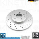 FOR MERCEDES CLS 300d AMG SPORT REAR BRAKE DISCS BREMBO PADS SENSOR 300mm