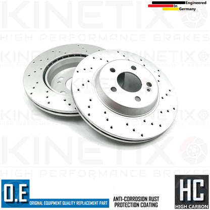 FOR MERCEDES C300 C300d C300e E300d E300 AMG SPORTS FRONT REAR BRAKE DISCS PADS SENSORS 342mm 300mm