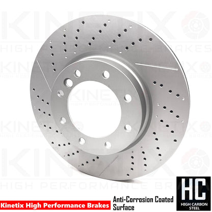 FOR MERCEDES G63 G65 AMG G500 FRONT BRAKE DISCS PADS & WIRE SENSOR 375mm X 36mm