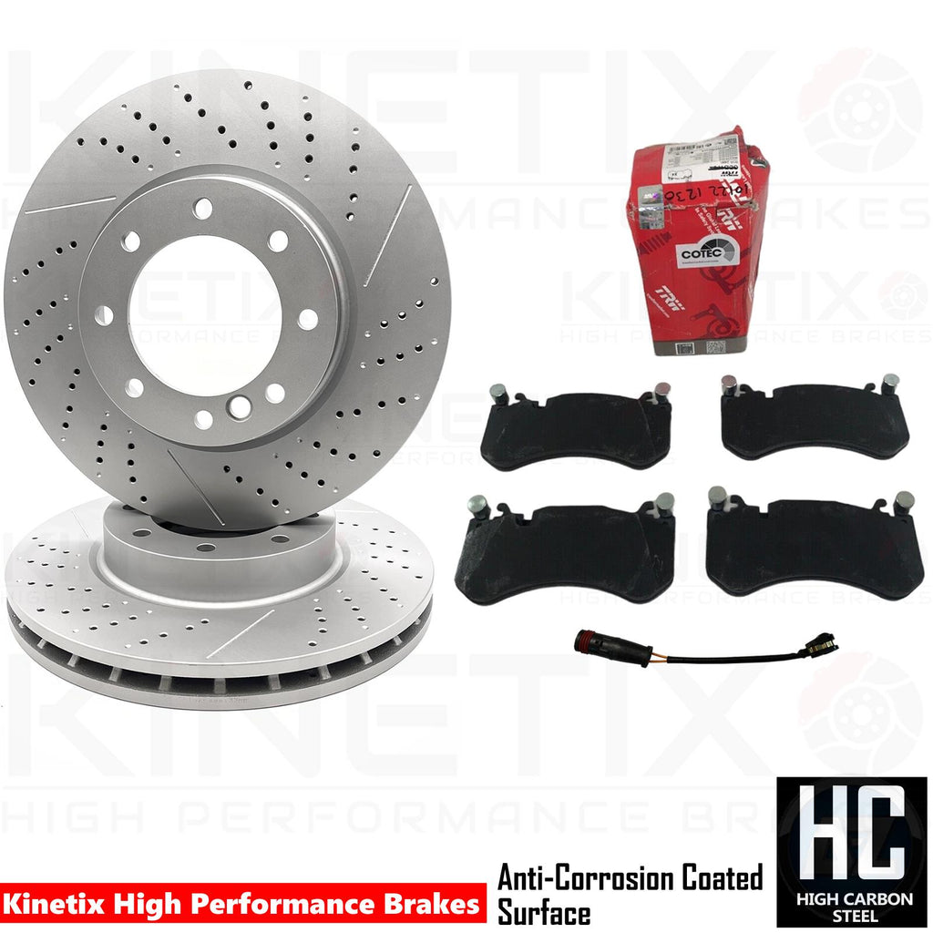 FOR MERCEDES G-CLASS G63 G65 AMG FRONT BRAKE DISCS TRW PADS WIRE SENSOR 380mm