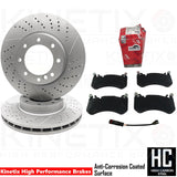 FOR MERCEDES G-CLASS G63 G65 AMG FRONT BRAKE DISCS TRW PADS WIRE SENSOR 380mm