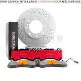 FOR MERCEDES G63 G65 AMG G500 FRONT BRAKE DISCS PADS & WIRE SENSOR 375mm X 36mm