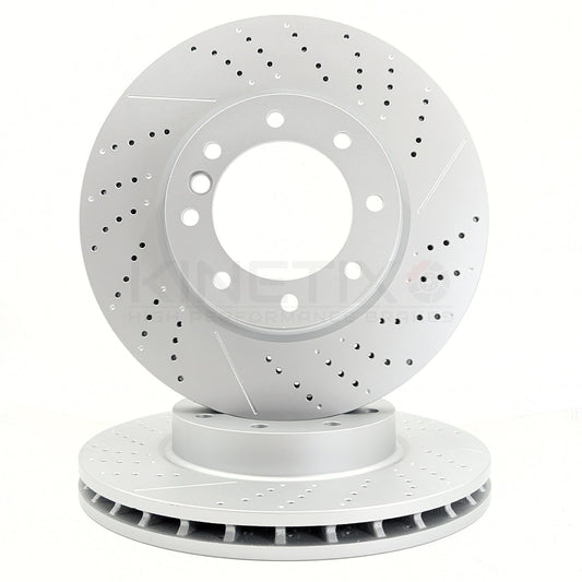 FOR MERCEDES G63 G65 AMG W463 FRONT BRAKE DISCS PAIR 380mm A4634211500