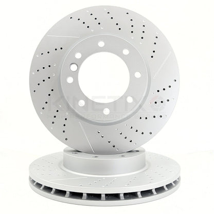 FOR MERCEDES G63 G65 AMG G500 FRONT BRAKE DISCS PADS & WIRE SENSOR 375mm X 36mm