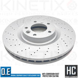FOR MERCEDES G63 AMG 12-15 FRONT BRAKE DISCS CERAMIC PADS WEAR WIRE SENSOR 375mm