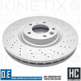FOR MERCEDES G63 AMG 12-15 FRONT BRAKE DISCS CERAMIC PADS WEAR WIRE SENSOR 375mm