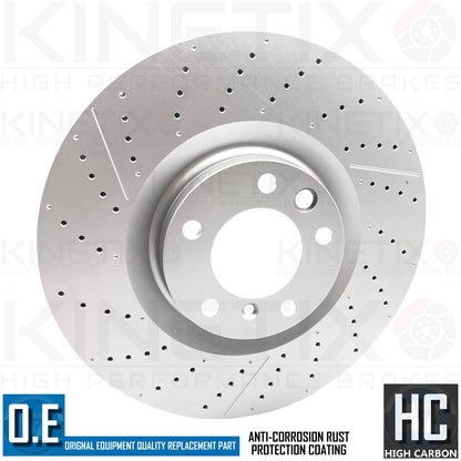 FITS MERCEDES G63 G65 AMG G63 AMG 6X6 FRONT BRAKE DISCS PAIR 375mm A4634210712