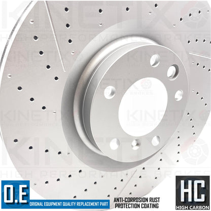 FOR MERCEDES G63 AMG 2012-2015 FRONT BRAKE DISCS BREMBO PADS WEAR SENSOR 375mm