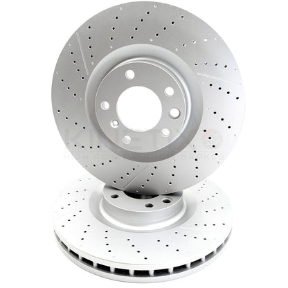 FITS MERCEDES G63 G65 AMG G63 AMG 6X6 FRONT BRAKE DISCS PAIR 375mm A4634210712