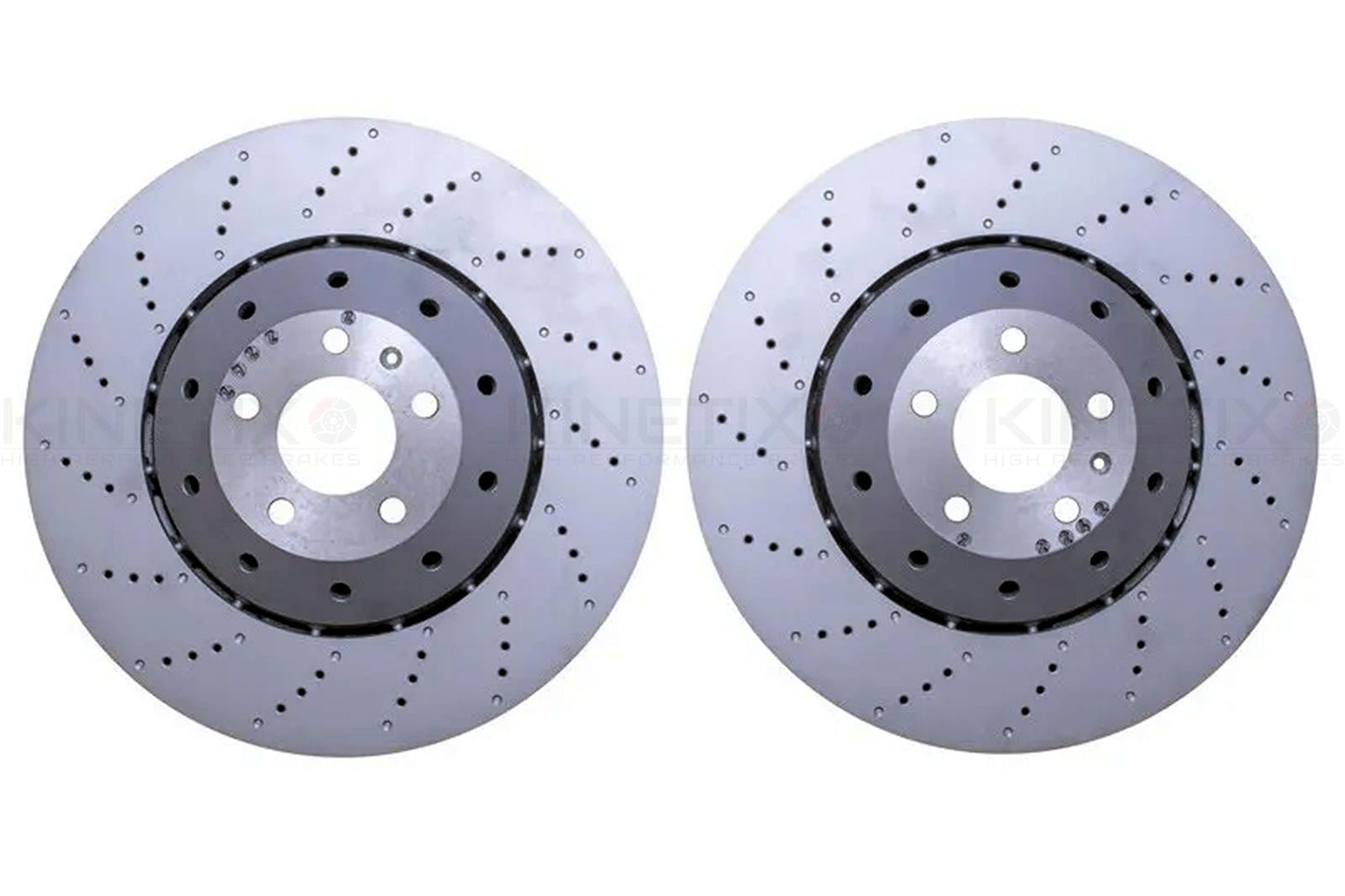 FOR AUDI RS6 C6 FRONT REAR DRILLED BRAKE DISCS APEC PADS SENSORS 390mm 356mm
