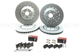 FOR AUDI RS6 C6 FRONT REAR BRAKE DISCS BREMBO PADS WEAR SENSORS 390mm 356mm