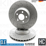 FOR MERCEDES S-CLASS (SE) FRONT PREMIUM HIGH CARBON BRAKE DISCS PAIR 342mm