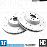 FOR MERCEDES S-CLASS (SE) FRONT PREMIUM HIGH CARBON BRAKE DISCS PAIR 342mm