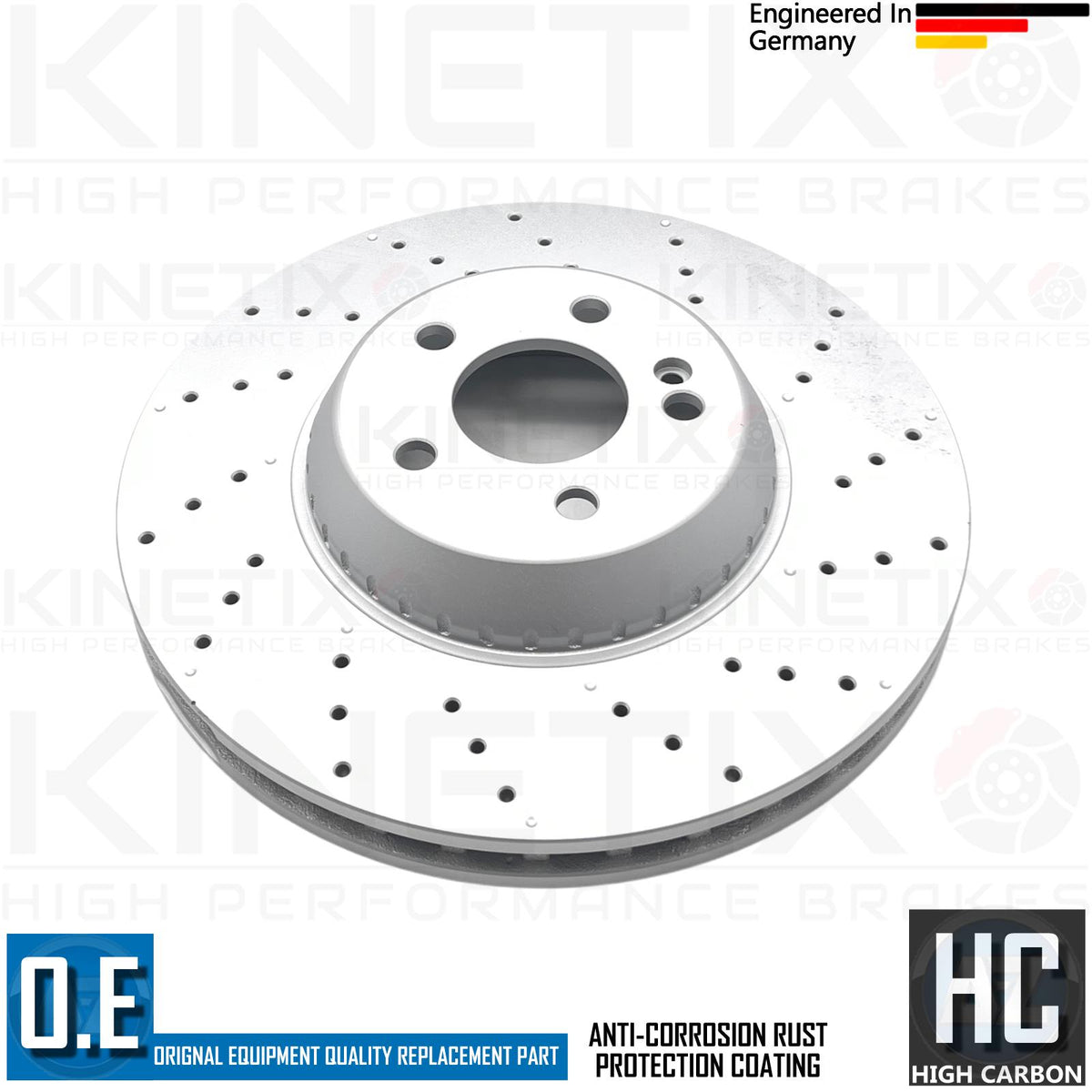 FOR MERCEDES S-CLASS S320 W222 FRONT BONDED BRAKE DISCS PAIR 342mm A2224215000