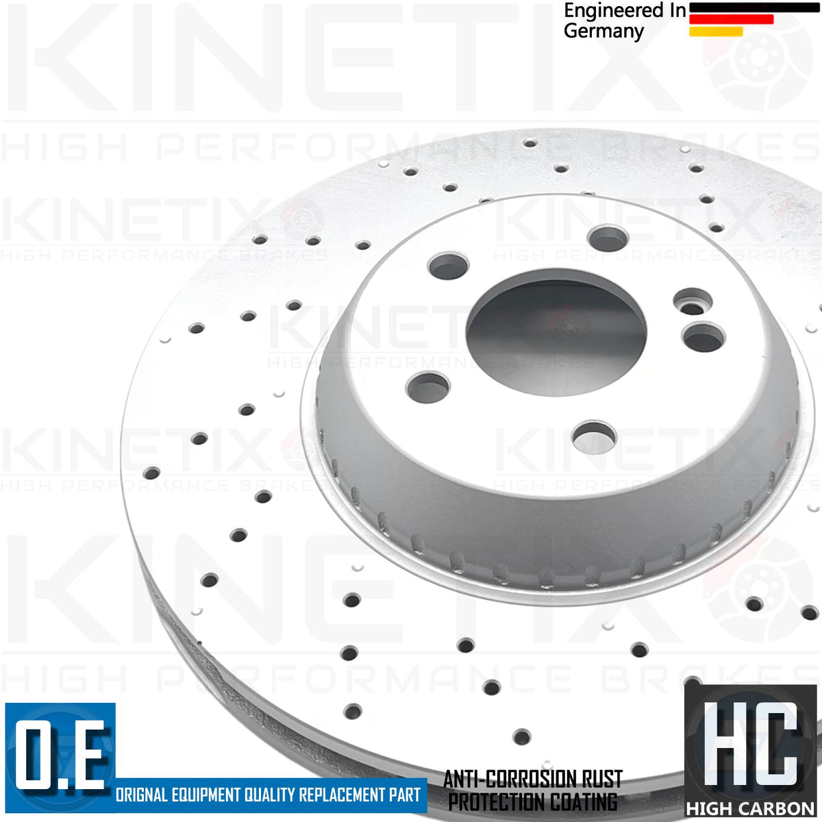 FOR MERCEDES S-CLASS S320 W222 FRONT BONDED BRAKE DISCS PAIR 342mm A2224215000