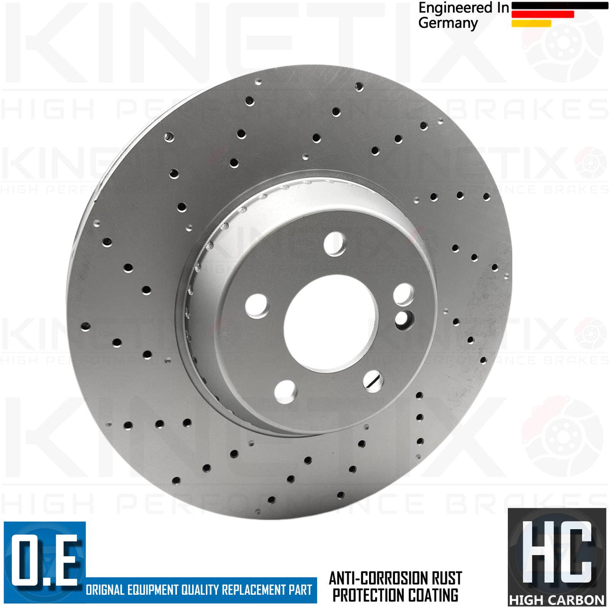 FOR MERCEDES S-CLASS S320 W222 FRONT BONDED BRAKE DISCS PAIR 342mm A2224215000