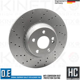 FOR MERCEDES S-CLASS (SE) FRONT PREMIUM HIGH CARBON BRAKE DISCS PAIR 342mm
