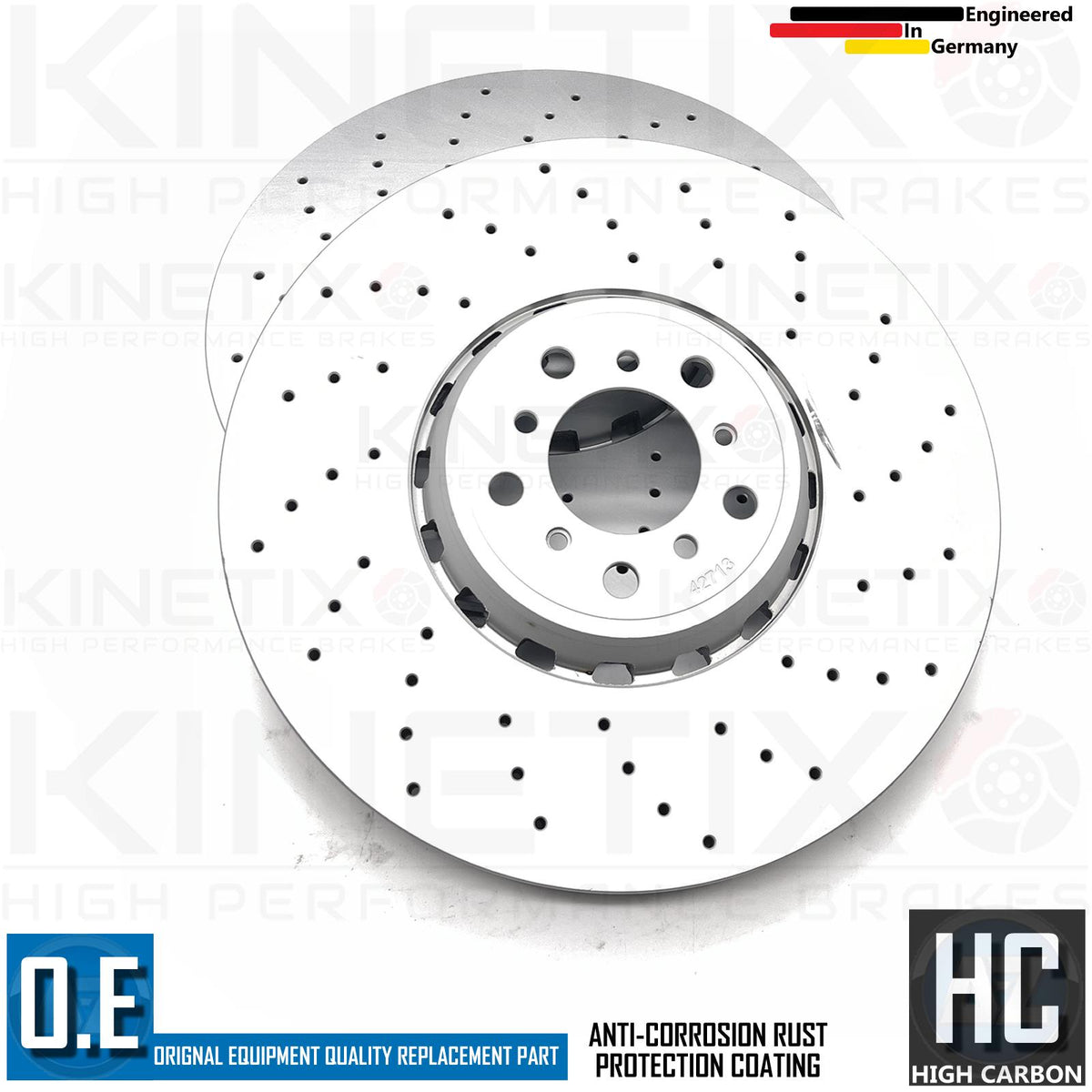 FOR BMW X5M F85 CROSS DRILLED FRONT BRAKE DISCS APEC BLACK PADS SENSOR 395mm
