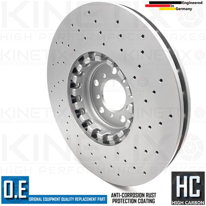FOR BMW X5M X6M F85 F86 DRILLED FRONT REAR BRAKE DISCS APEC PADS 395mm 385mm