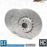 FOR BMW X5M X6M F85 F86 CROSS DRILLED FRONT REAR BRAKE DISCS 395mm 385mm FR RR