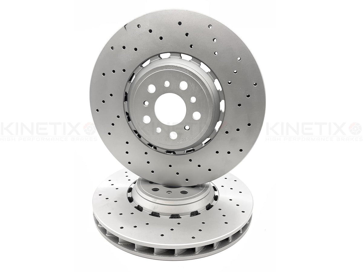 FOR BMW X5M F85 X6M F86 (2014-2019) 4.4 V8 FRONT LEFT RIGHT BRAKE DISCS KINETIX CERAMIC K44 RACING PADS & WEAR WIRE SENSOR LEAD 395mm X 36mm