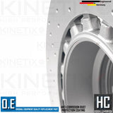 FOR BMW X5 M F85 CROSS DRILLED REAR BRAKE DISCS APEC PADS WEAR SENSOR WIRE 385mm