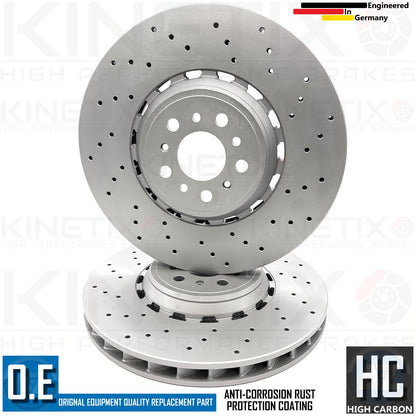 FOR BMW M4 Competition (G82/G83) FRONT LEFT RIGHT DRILLED BRAKE DISCS PADS & WEAR WIRE SENSOR LEAD 380mm X 36mm 34108093709 | 34108093710 | 34107889661 | 34107889662