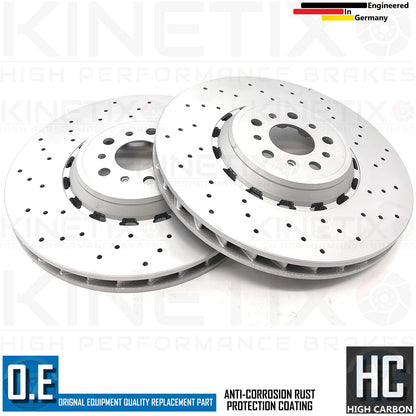 FOR BMW M3 Competition (G80/G81) FRONT LEFT RIGHT DRILLED BRAKE DISCS PADS & WEAR WIRE SENSOR LEAD 380mm X 36mm 34108093709 | 34108093710 | 34107889661 | 34107889662
