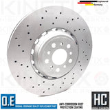 FOR BMW M4 G82 G83 COMPETITION CROSS DRILLED FRONT REAR BRAKE DISCS 380mm 370mm