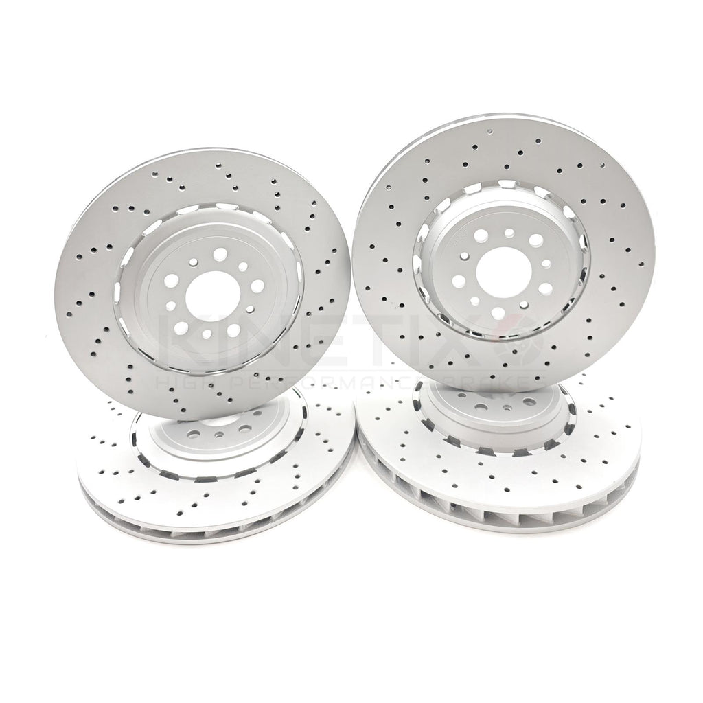 FOR BMW M3 G80 G81 COMPETITION CROSS DRILLED FRONT REAR BRAKE DISCS 380mm 370mm
