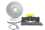 FOR BMW M3 G80 G81 M4 G82 G83 FRONT DRILLED BRAKE DISCS TEXTAR PADS SENSOR 380mm