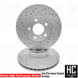 FOR BMW X3 X4 20d M SPORT DRILLED FRONT BRAKE DISCS MINTEX PADS WEAR SENSOR WIRE