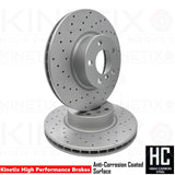 FOR BMW X3 X4 20d M SPORT DRILLED FRONT BRAKE DISCS MINTEX PADS WEAR SENSOR WIRE