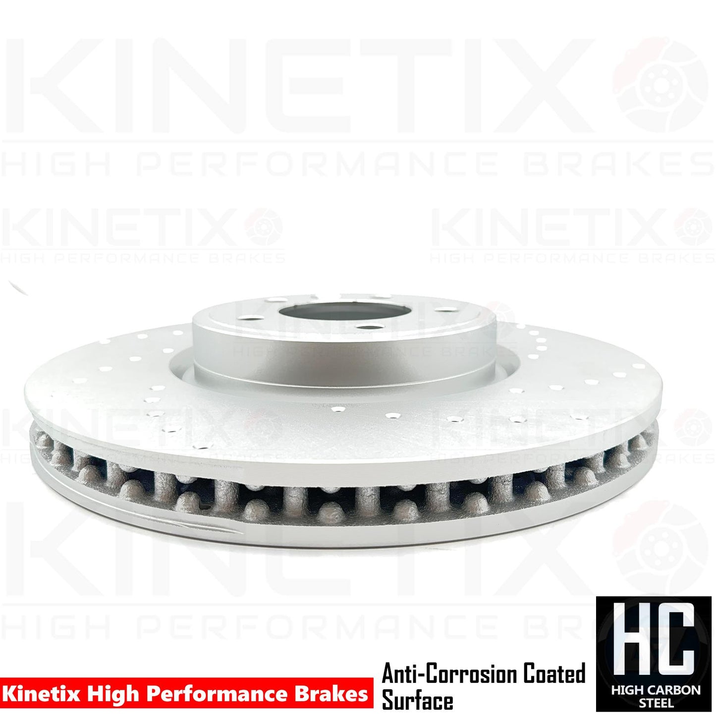 FOR LAND ROVER DISCOVERY 3.0 D L462 DRILLED FRONT BRAKE DISCS APEC PADS 349mm