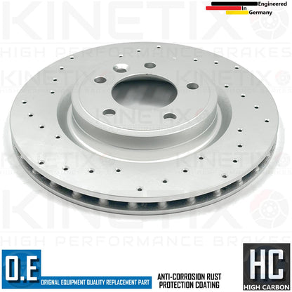FOR RANGE ROVER SPORT 3.0 SDV6 2017- DRILLED FRONT REAR BRAKE DISCS APEC PADS