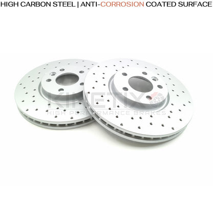 FOR VW TRANSPORTER T5 T6 MULTIVAN FRONT REAR BRAKE DISCS PADS 340mm 294mm