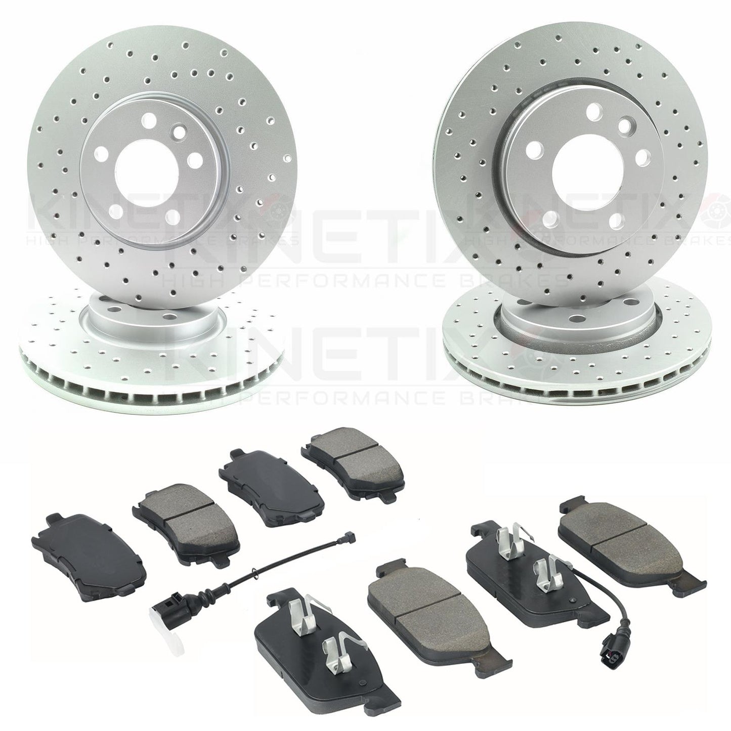 FOR VW TRANSPORTER T5 T6 MULTIVAN FRONT REAR BRAKE DISCS PADS 340mm 294mm
