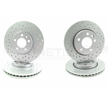 FOR VW TRANSPORTER T5 T6 MULTIVAN FRONT REAR BRAKE DISCS PADS 340mm 294mm