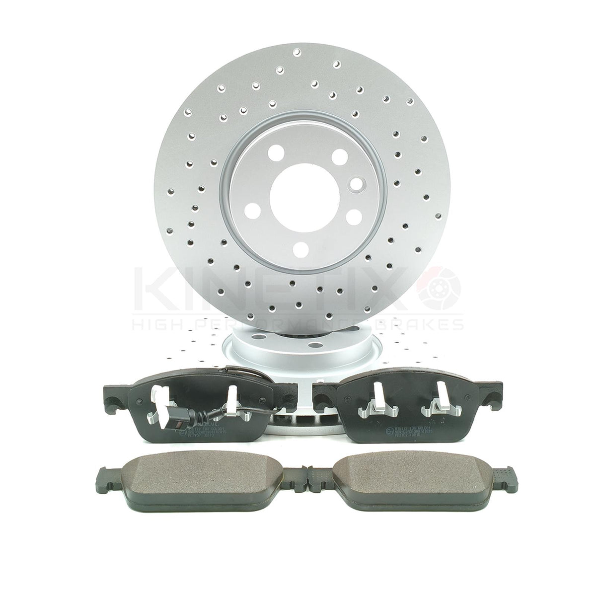 FOR VW TRANSPORTER T5 T6 MULTIVAN CROSS DRILLED FRONT BRAKE DISCS PADS 340mm