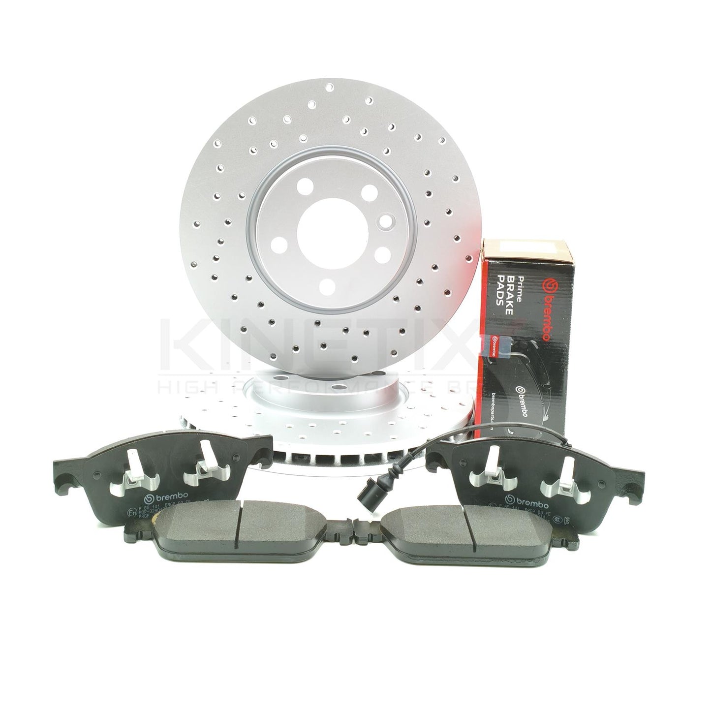 FOR VW TRANSPORTER T5 T6 MULTIVAN DRILLED FRONT BRAKE DISCS BREMBO PADS 340mm