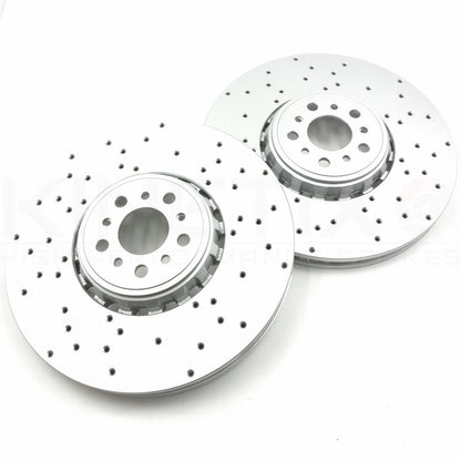 FOR BMW M5 M8 F9x FRONT LEFT RIGHT BRAKE DISCS 395mm 34117991102 34117991101