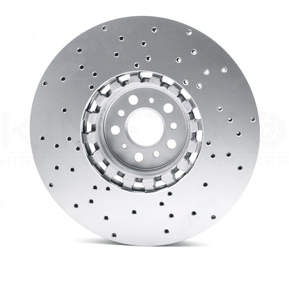 FOR BMW M5 F90 M8 F91 F92 F93 COMPETITION CROSS DRILLED FRONT BRAKE DISCS BREMBO PADS & WEAR WIRE SENSOR LEAD 395mm X 36mm (34117991101 | 34117991102)