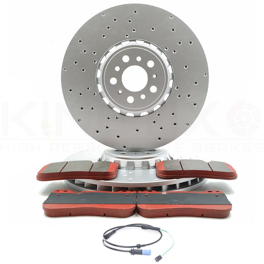 FOR BMW M8 F91 F92 F93 COMPETITION FRONT LEFT RIGHT BRAKE DISCS RACING PADS 395m
