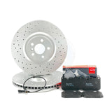 FOR MINI (F56) John Cooper Works GP DRILLED FRONT BRAKE DISCS SENSORS 360mm