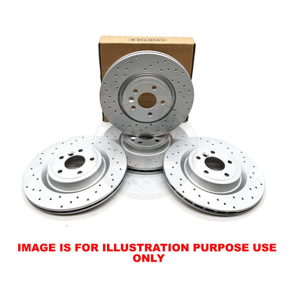 FOR AUDI A6 A7 A8 3.0 TDI BiTDI CROSS DRILLED FRONT REAR BRAKE DISCS 356mm 330mm