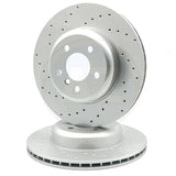 FOR BMW 330d 335d 430d 435d 335i 340i 435i 440i DRILLED REAR BRAKE DISCS 345mm
