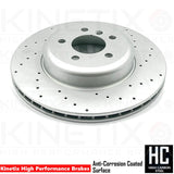 FOR BMW 430d 435d 435i 440i F32 F33 F36 REAR BRAKE DISCS PADS WEAR SENSOR 345mm